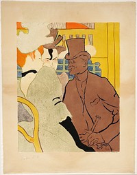 L'Anglais au Moulin Rouge by Henri de Toulouse Lautrec