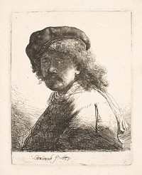 Self portrait by Rembrandt van Rijn