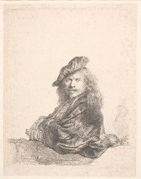 Self portrait by Rembrandt van Rijn