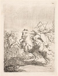 Equestrian competition by Rembrandt van Rijn