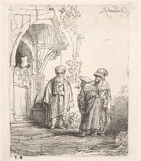 Jacob and Laban (?) by Rembrandt van Rijn