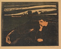 Evening. by Edvard Munch