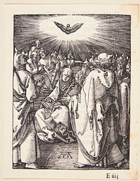The Holy Spirit appears on Pentecost by Albrecht Dürer