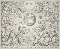 Adoration of the Trinity in Heaven by Claes Jansz Visscher