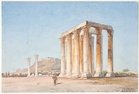 The Temple of Zeus by Martinus Rørbye
