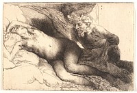 Jupiter and Antiope by Rembrandt van Rijn