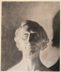 H. W.Bissen's portrait bust of H.C.Andersen by Vilhelm Hammershøi