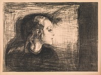 The sick girl by Edvard Munch