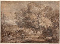 Landscape with Narcissus and Echo by Claude Lorrain