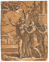 Augustus and the Tiburtine Sibyl by Antonio Da Trento