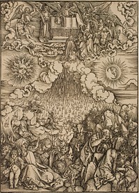 The Lamb breaks the fifth and sixth seals by Albrecht Dürer
