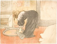 Femme au Tub by Henri de Toulouse Lautrec