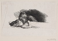 Illustration for the poem "Grief" by Frederik Hendriksen