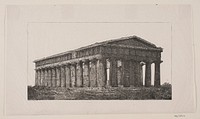 Poseidon Temple in Paestum by Alexander Blom