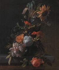 A Bowl of Flowers by Elias Van Den Broeck