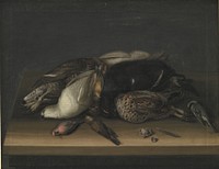 Wildfowl on a Wooden Table by Jacob Biltius