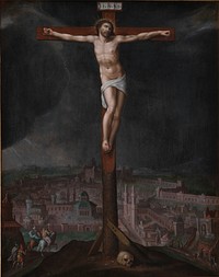 Christ on the cross by Gillis I Mostaert