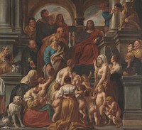 Christ blesses the children."Let the little children come unto me" by Jacob Jordaens