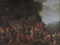 Christ's entry into Jerusalem by Adriaen Van Nieulandt