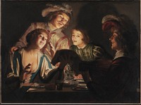 Musical Group by Candlelight by Gerard Van Honthorst