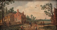 Summer at the tavern "Liljen" by Esaias Van De Velde