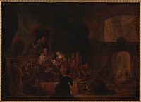 Jephthah's daughter is led to the altar by Gerrit De Wet