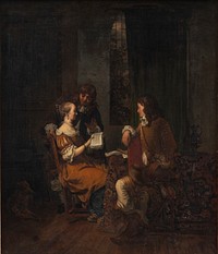 The music lesson by Gerbrand Van Den Eeckhout