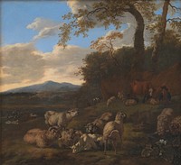 The Flock of Sheep by Jacob Van Der Does D æ