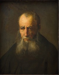 The mournful old man by Rembrandts Skole