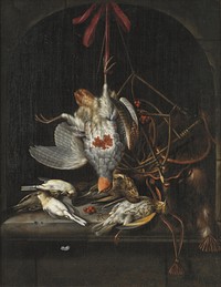 Dead game bird by Jacob Biltius