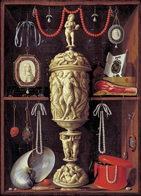 A Cabinet with Objects of Art