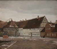 Winter evening in Ribe by Johan Rohde