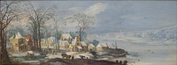 Winter landscape by Jan Brueghel d.æ.