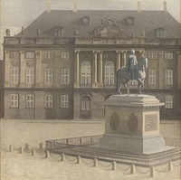 Amalienborg Square, Copenhagen by Vilhelm Hammershøi