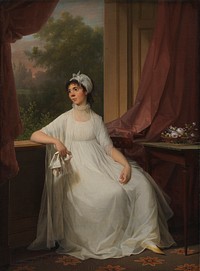 Portrait of Gertrud Hage, née Heitmann by Jens Juel