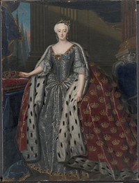 Sophie Magdalene, Queen of Christian VI by Andreas Møller