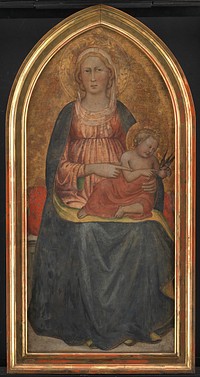 Madonna and Child playing with a bird by Lorenzo Di Niccolò Gerini