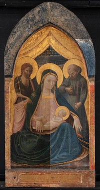 Madonna with Child and Saints by Andrea Di Giusto Manzini