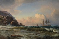 Norwegian coastal party by Carl Frederik Sørensen 