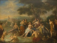 Diana with her nymphs by Gerard Hoet