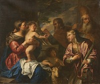 The betrothal of Saint Catharina by Peter Thys