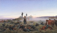 The Morning After the Battle of Isted 25 July 1850 by Jørgen Valentin Sonne
