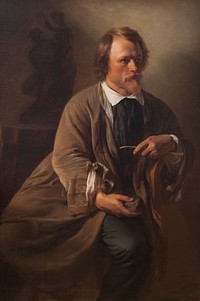 The Sculptor Jens Adolf Jerichau, the Artist's Husband by Elisabeth Jerichau Baumann