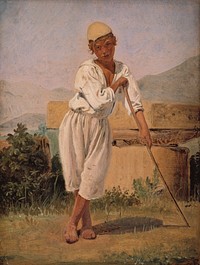 A Shepherd Boy by Constantin Hansen