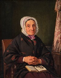 Ellen Roed, née Jensen, the artist's mother by Jørgen Roed