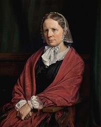 Amalie Elisabeth Freund, nee von Würden.Wife of the sculptor H. E. Freund by P. C. Skovgaard