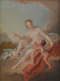 Venus and Cupid by Anton M&uuml;ller