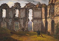 The ruins of Brahehus at Jönköping in Sweden by F. Sødring