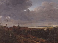 View towards Frederiksværk from Tisvilde Skov by P. C. Skovgaard