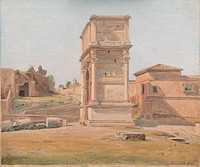 Arch of Titus in Rome by Constantin Hansen